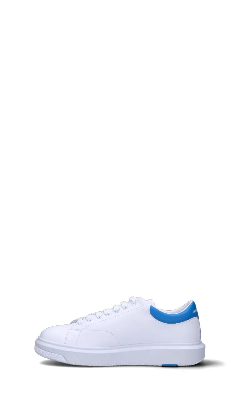 ARMANI EXCHANGE Sneaker uomo bianca/azzurra in pelle