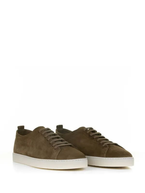 Brown suede sneaker