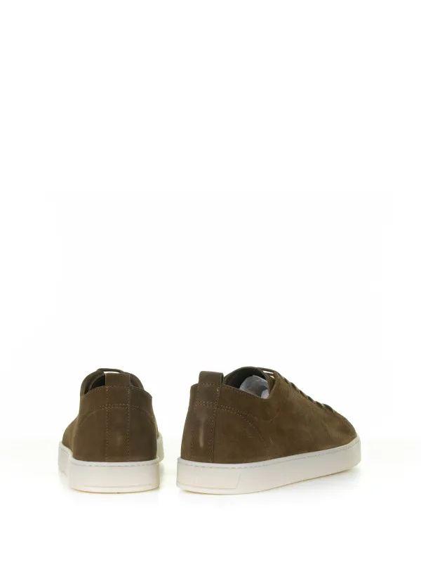 Brown suede sneaker