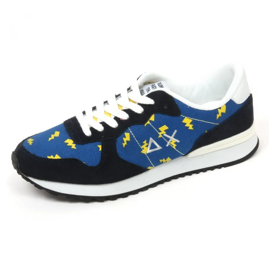 C8812 sneaker uomo SUN 68 ROYAL scarpa blu running shoe man