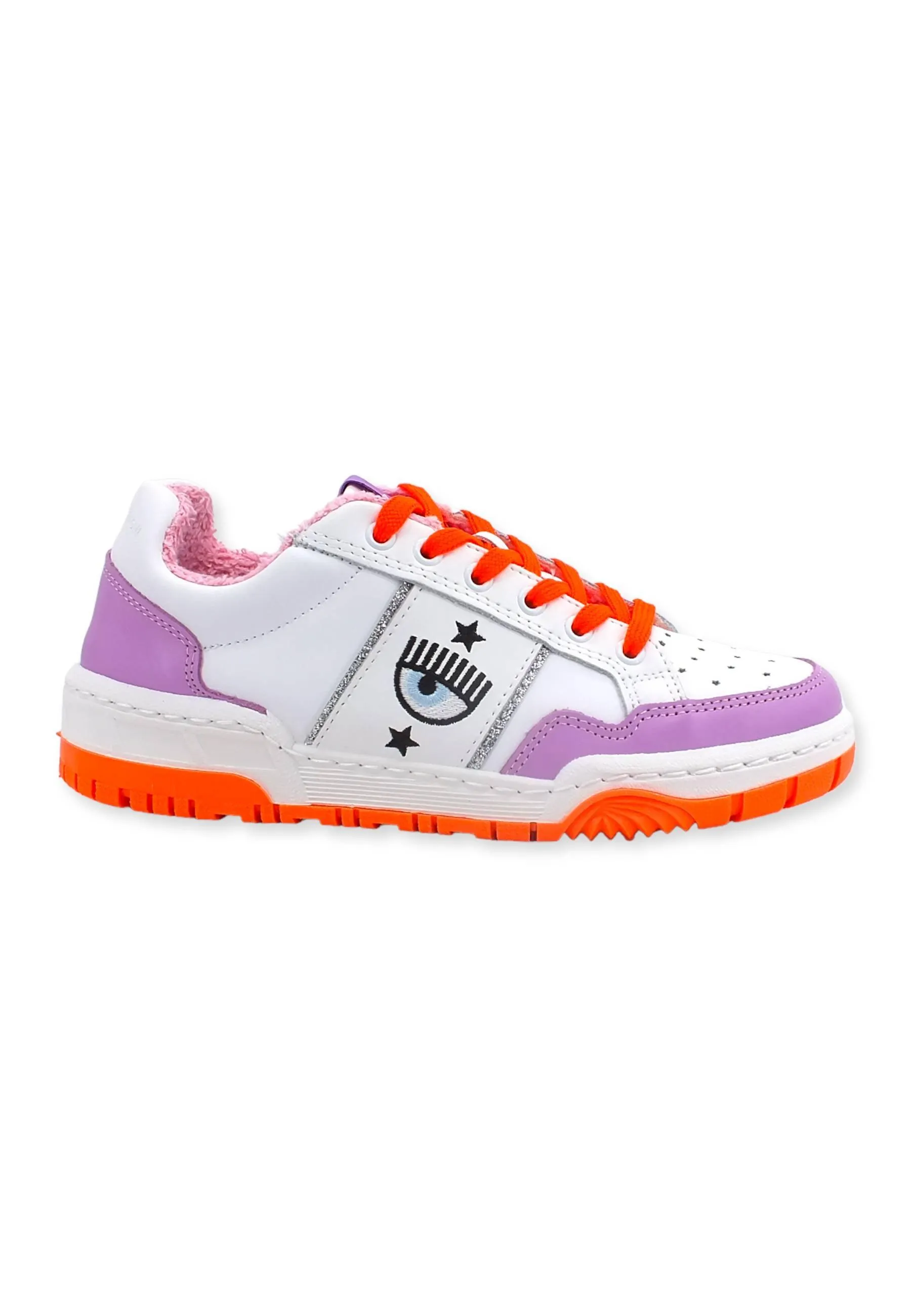 CHIARA FERRAGNI Sneaker Low Donna White Violet CF3003-136