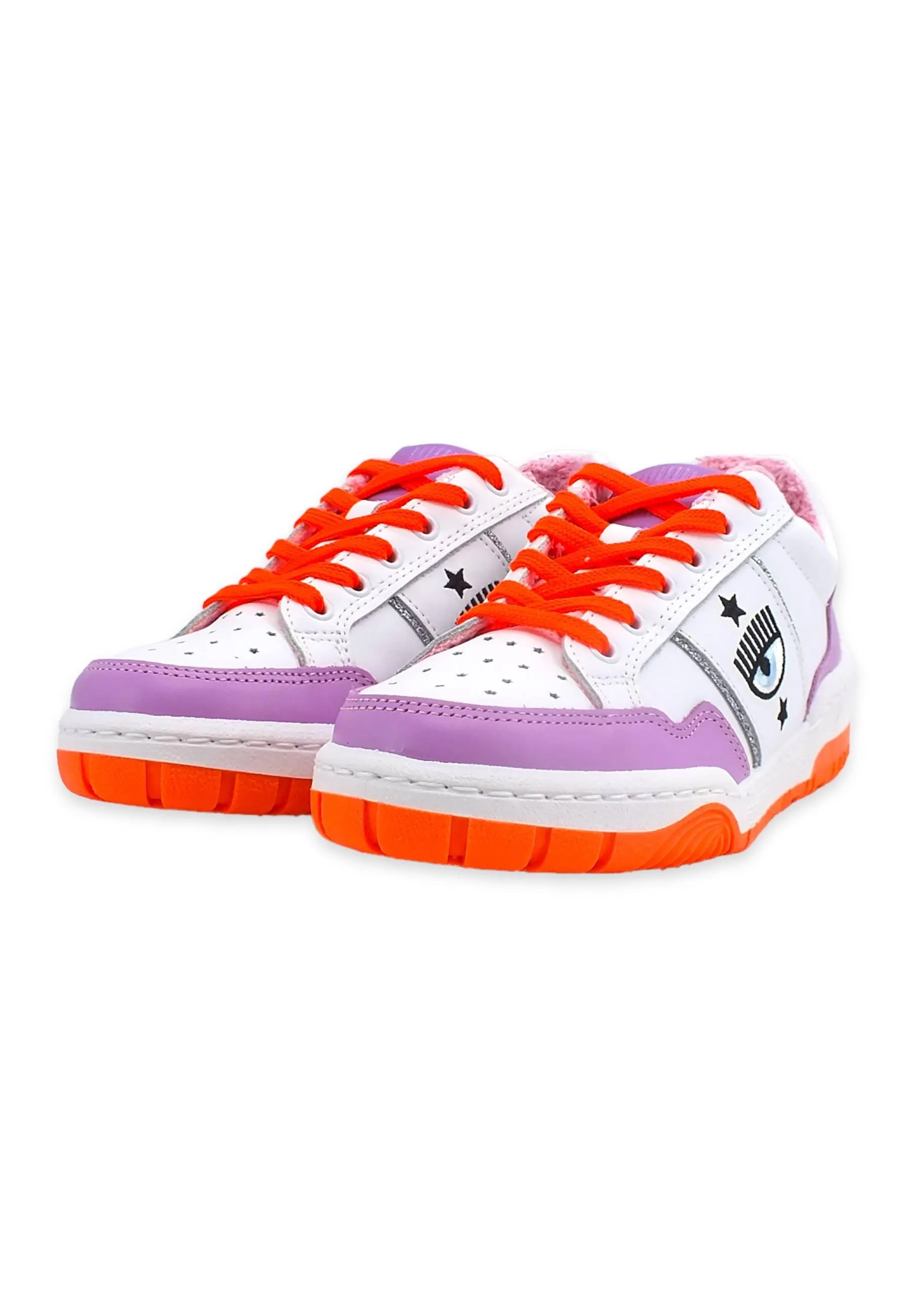 CHIARA FERRAGNI Sneaker Low Donna White Violet CF3003-136