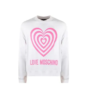 Felpa cropped Donna Love Moschino