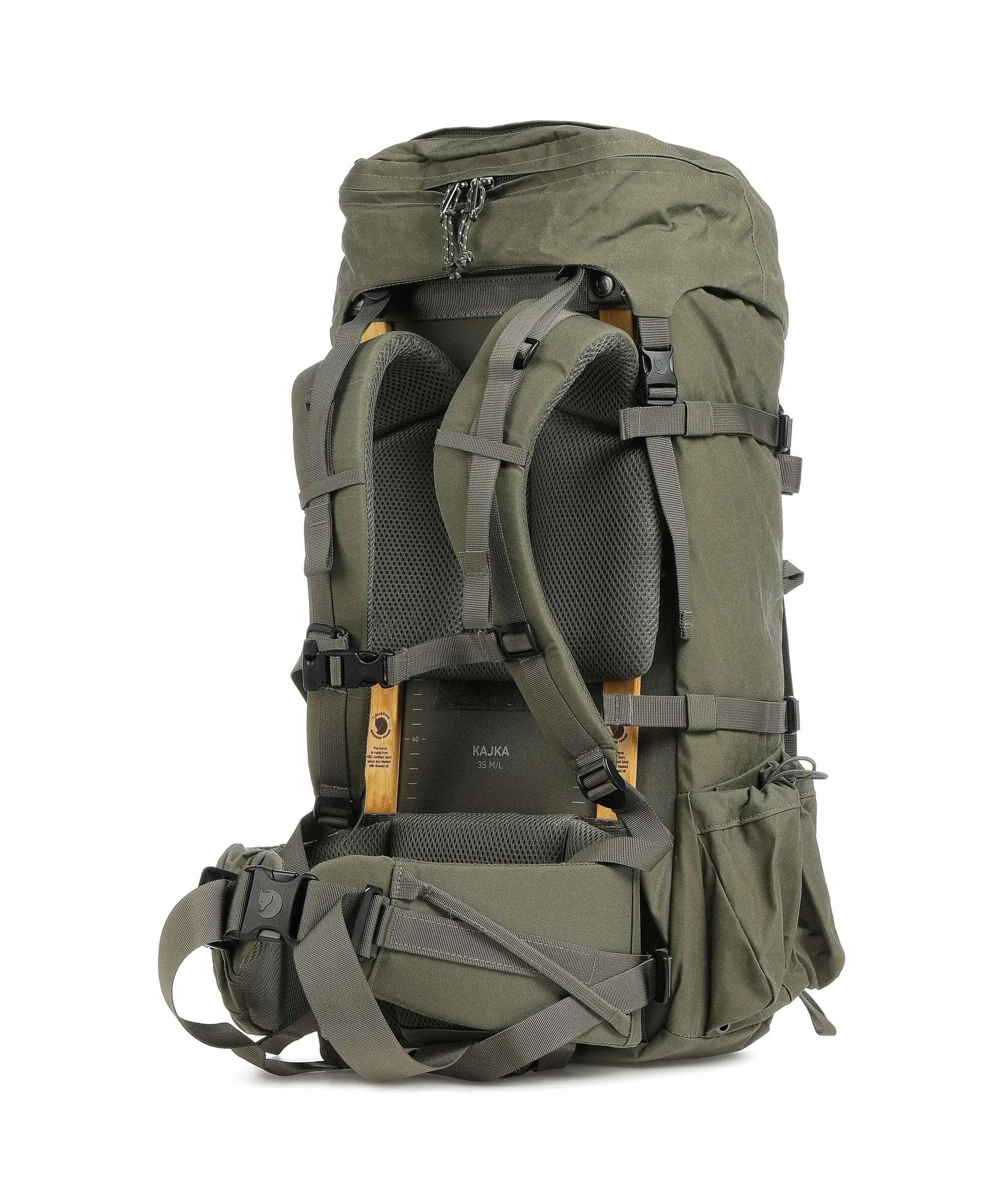  Fjällräven Kajka 35 M/L Zaino montagna vinylon verde  