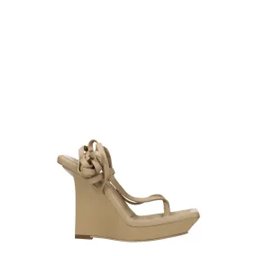 Gia Borghini Zeppe Rosie Donna Pelle Beige/Talpa