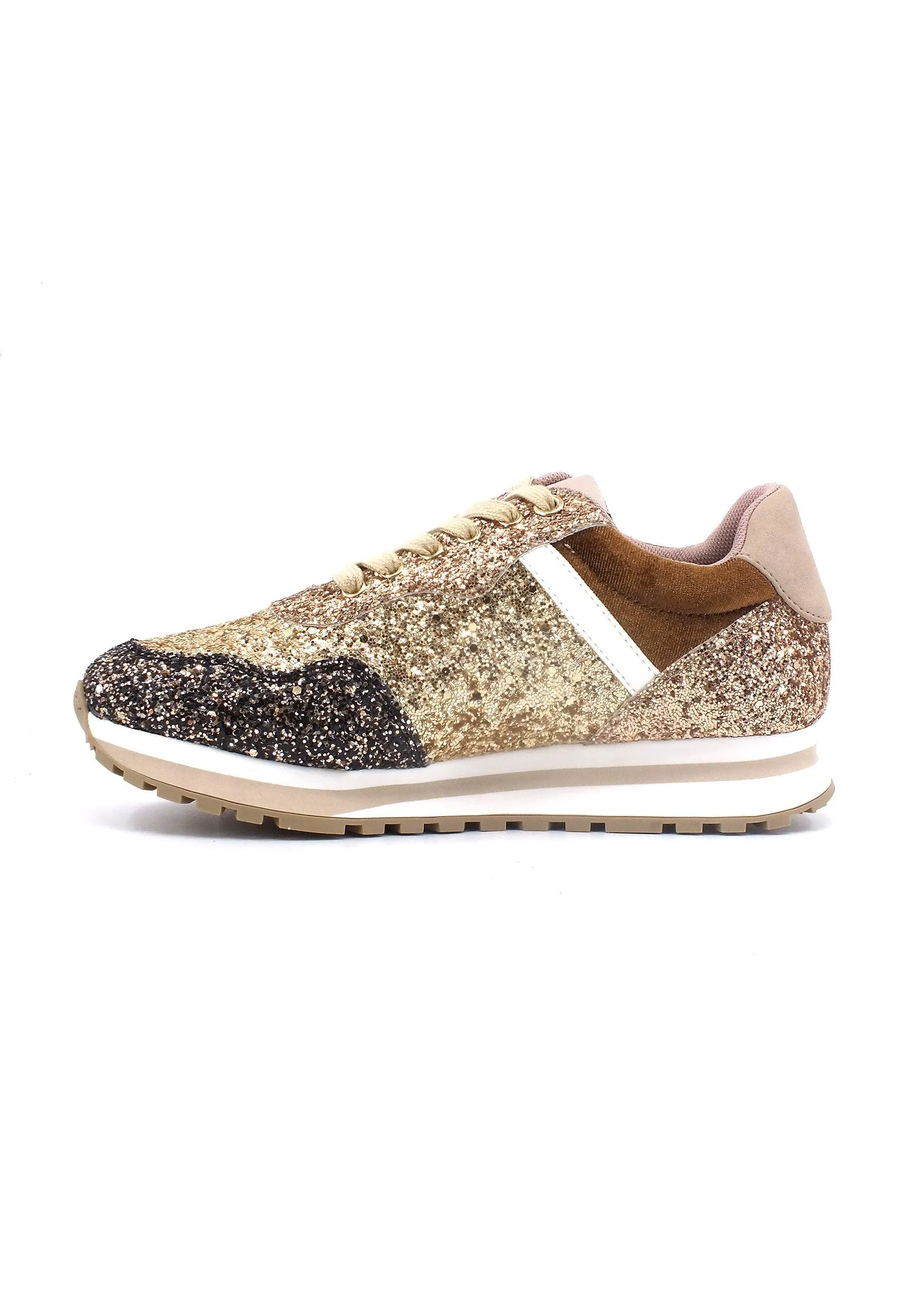 LIU JO Wonder 629 Sneaker Donna Gold 4F3701TX007