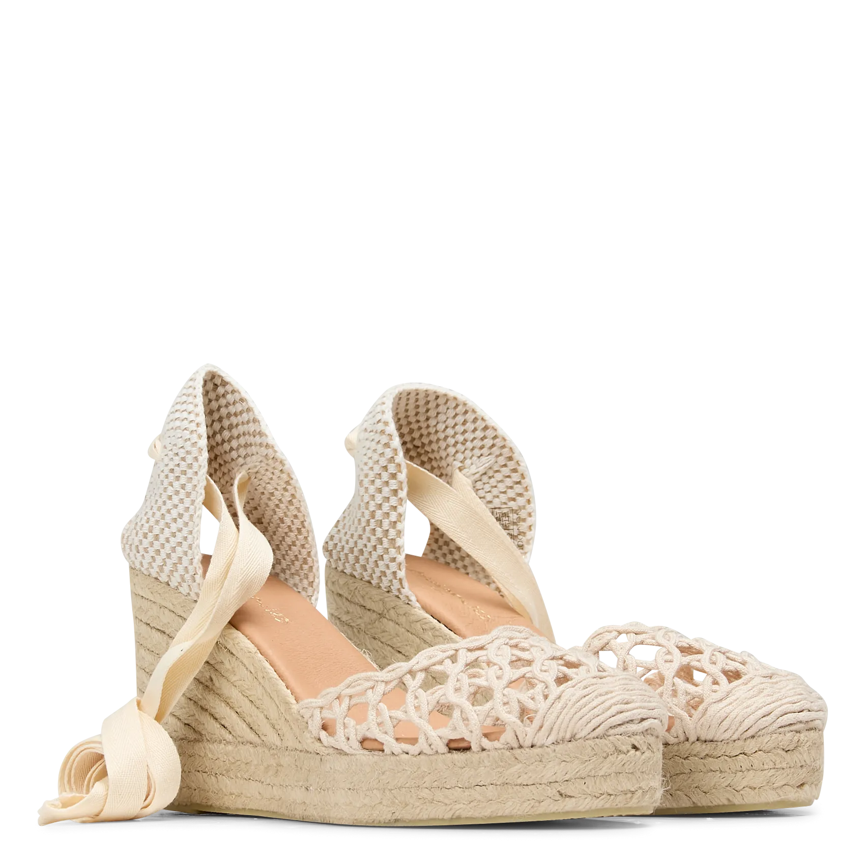  MAISON 123   JULIAN - Espadrillas con tacchi | Bianco