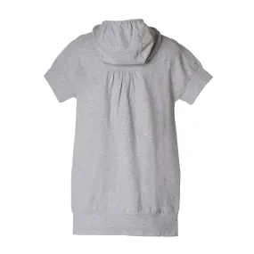 Maxi T-Shirt Grigia Bambina Cappuccio