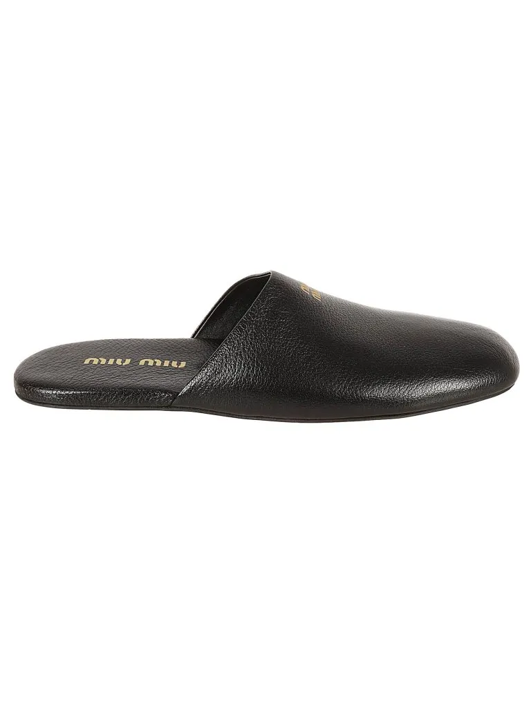 MIU MIUF - A005 VARIANTE FORMA PANTOFOLE Black