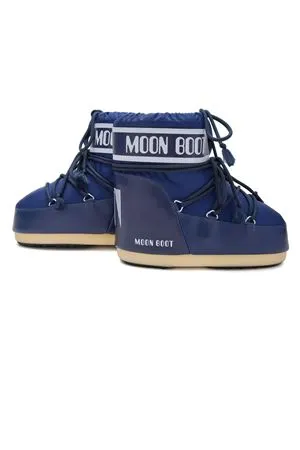 MOON BOOT Calzature,Stivaletti Icon Low Blu in Nylon 