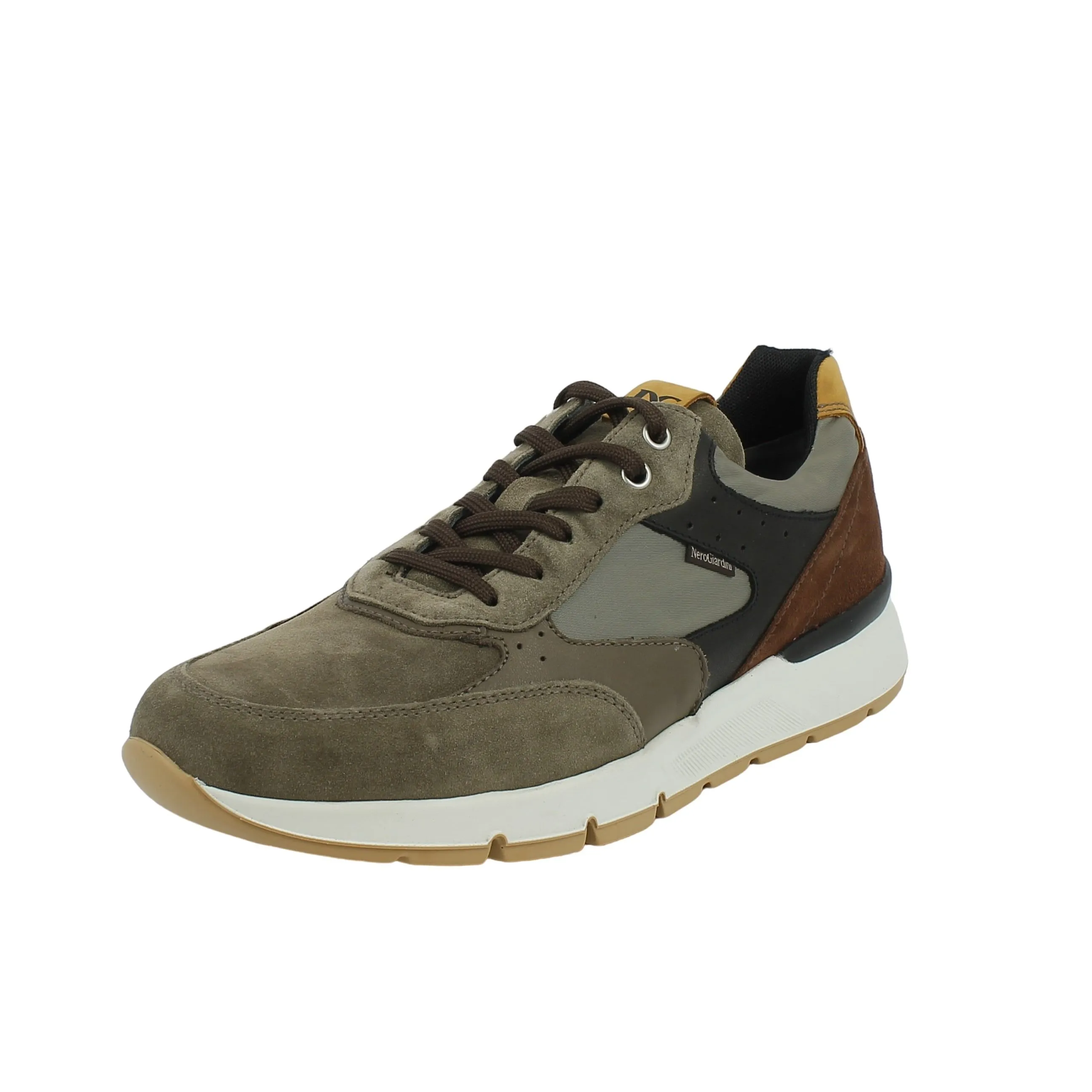 NeroGiardini  Sneaker in camoscio e nylon fango 