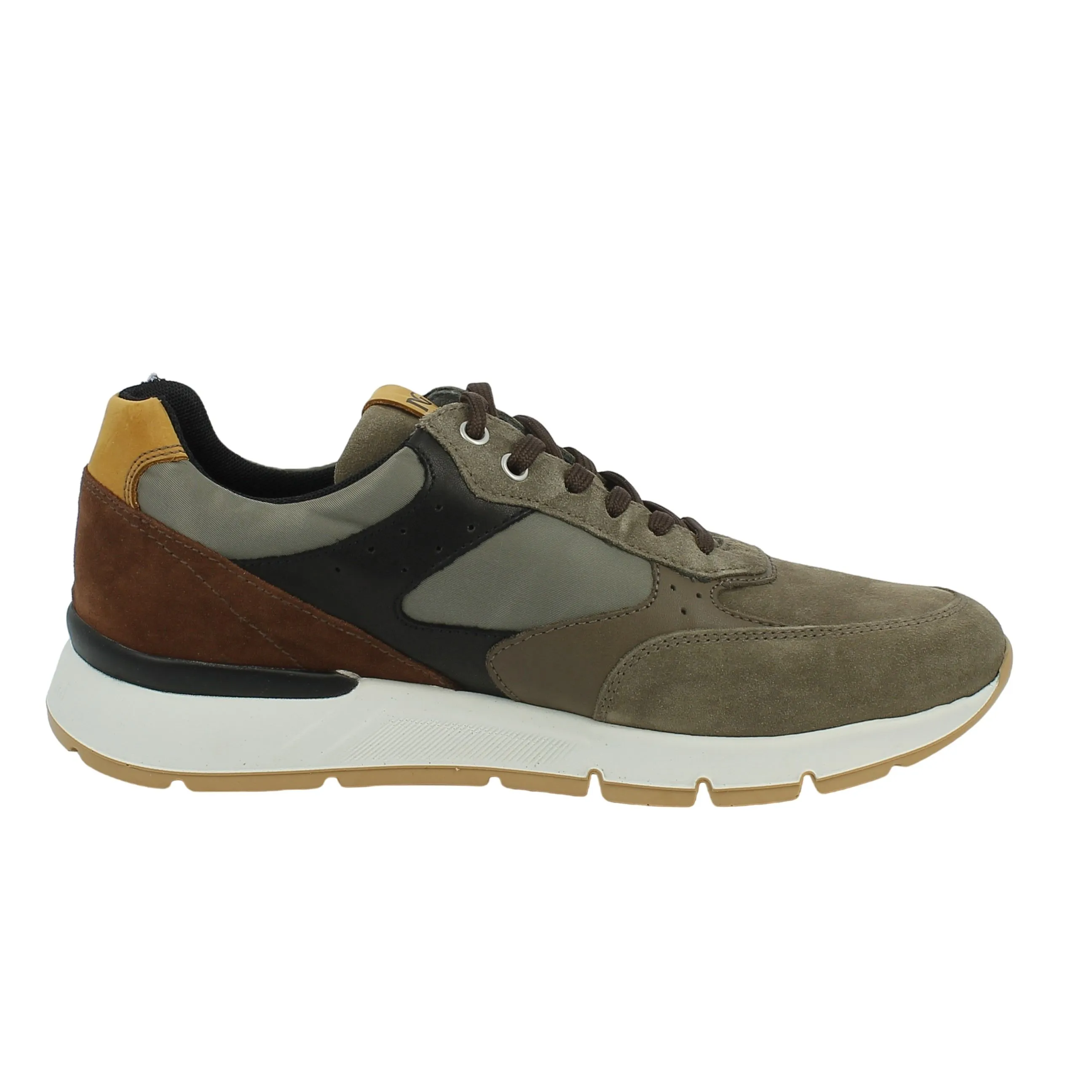 NeroGiardini  Sneaker in camoscio e nylon fango 