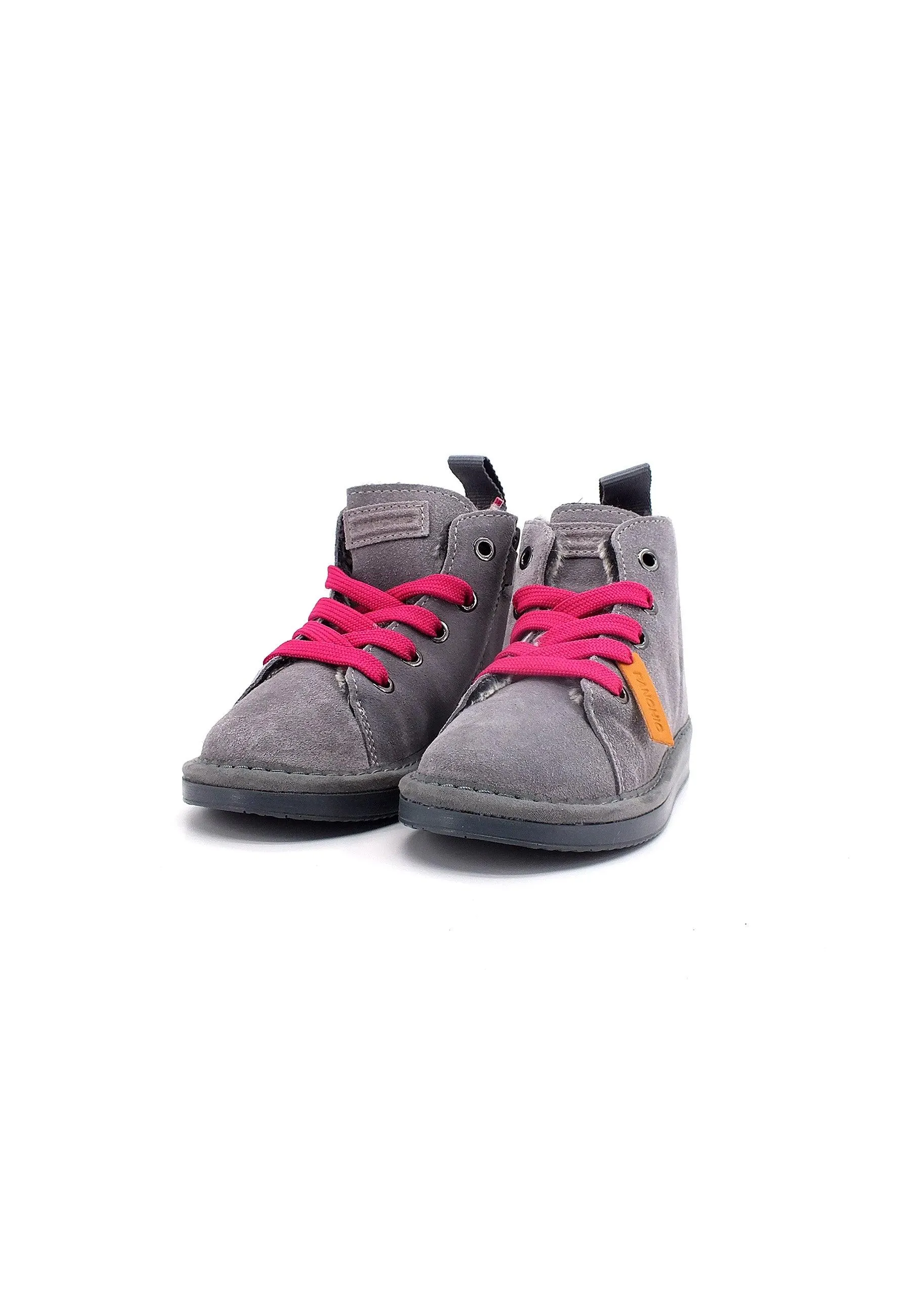 PAN CHIC Ankle Boot Sneaker Pelo Bimbo Grey Fuchsia P01K1400200006