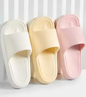 Pantofole da donna con suola morbida e nuvola, bagno di casa, mute, antiscivolo, con piattaforma, pantofole per cuscino, per don