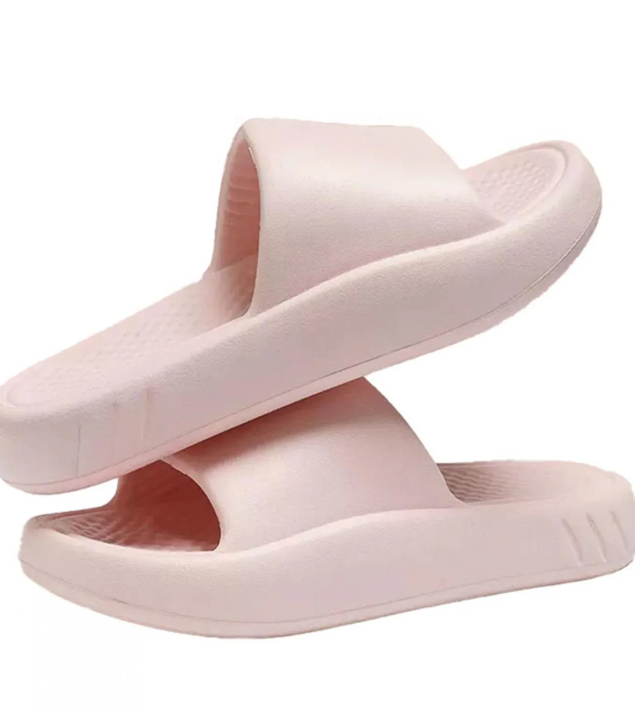 Pantofole da donna con suola morbida e nuvola, bagno di casa, mute, antiscivolo, con piattaforma, pantofole per cuscino, per don