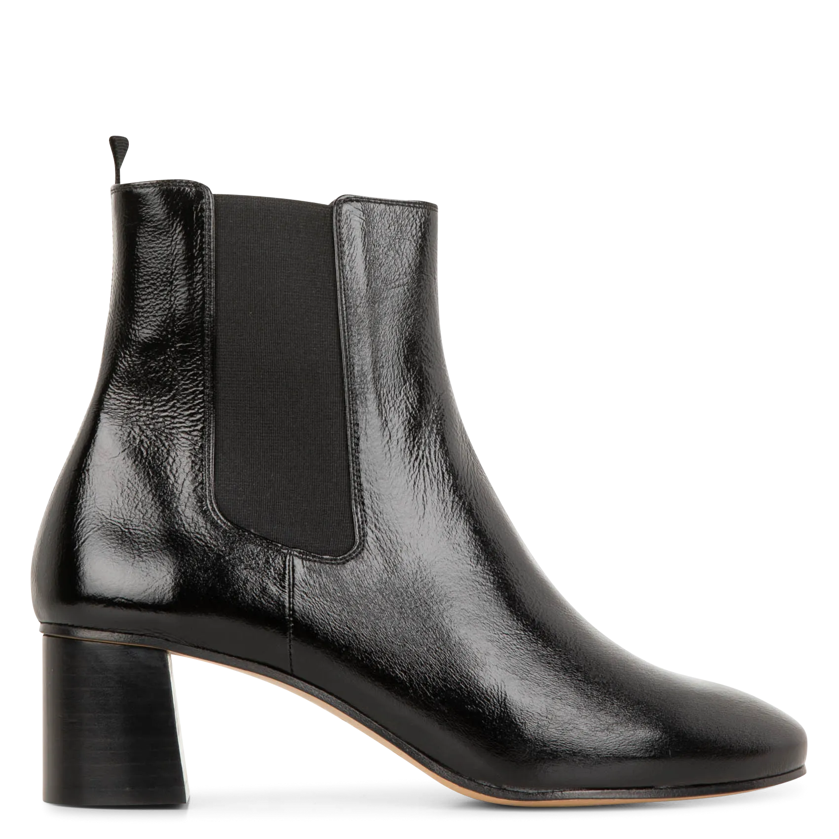  RIVECOUR   BOTTINES 402 - Stivaletti in pelle finitura vernice Graham | Nero