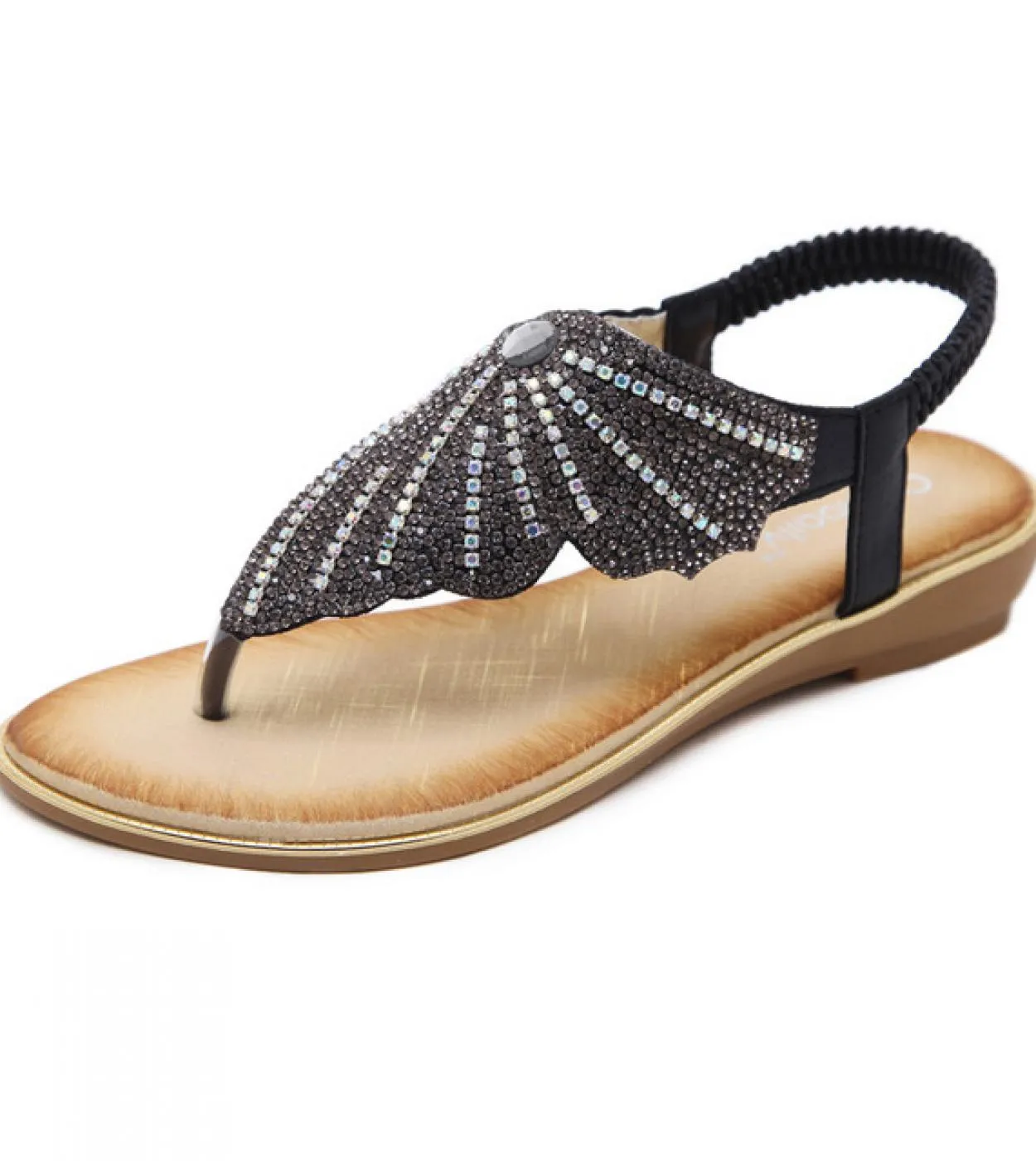 Sandali da donna casual Abiti Bohemian Braid Beach Scarpe da donna Calzature estive Moda Infradito Strass Donna Sa