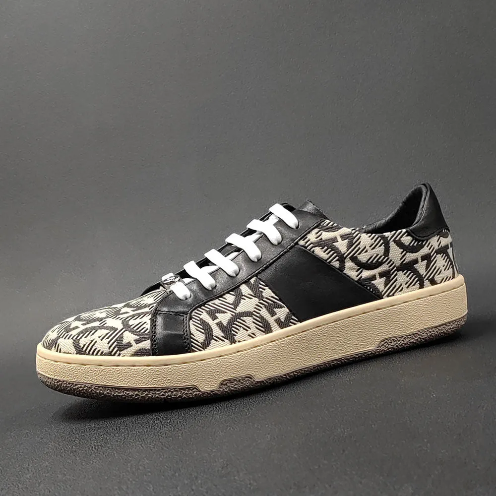 Scarpe casual piatte alla moda patchwork moda uomo