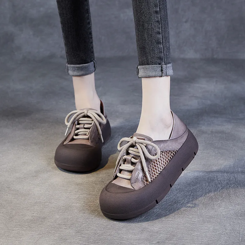 Scarpe casual retrò da donna in mesh traspirante estivo