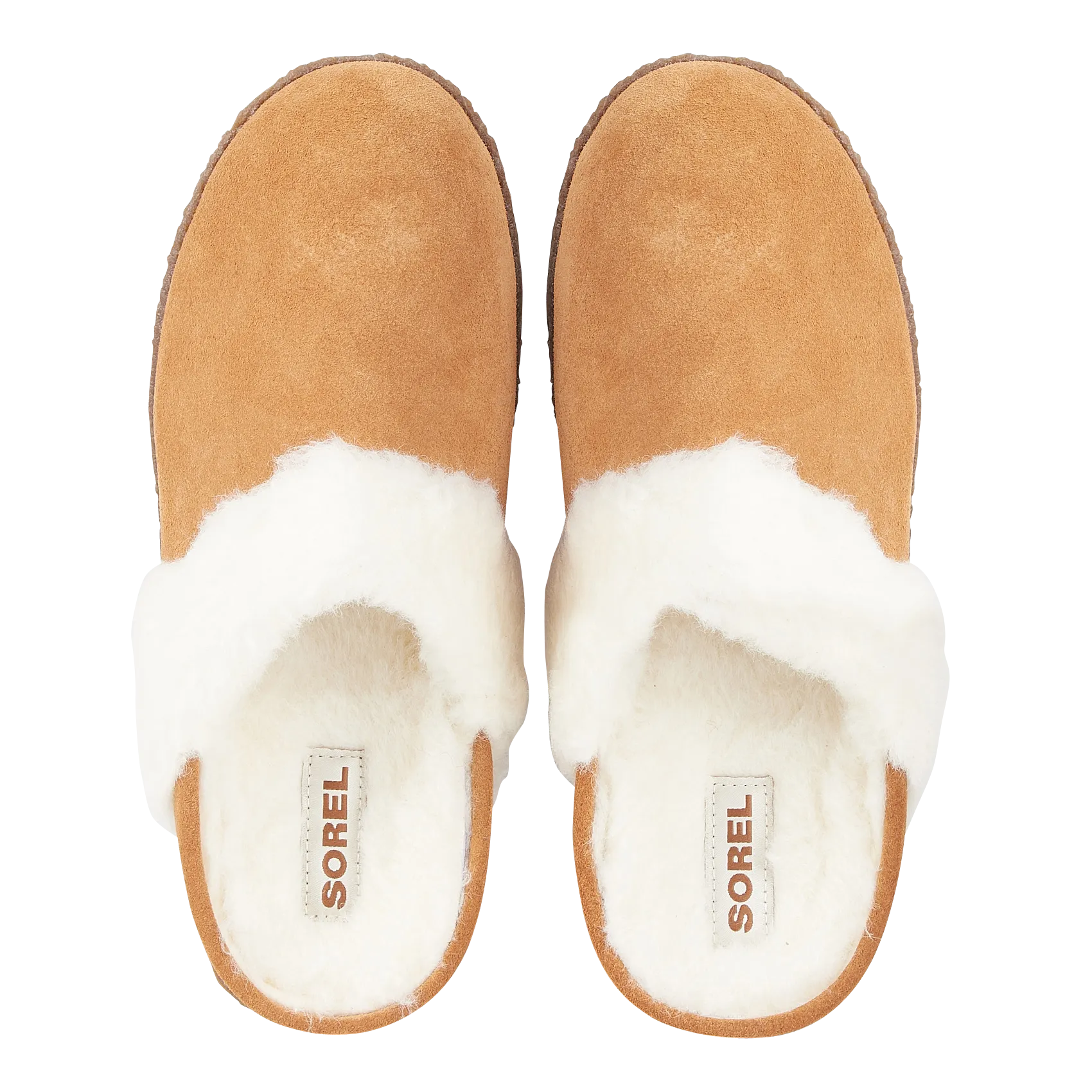  SOREL   NAKISKA - Pantofole in pelle scamosciata | Beige