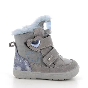 Stivaletti gore-tex da bambina grigio-grigio chiaro            