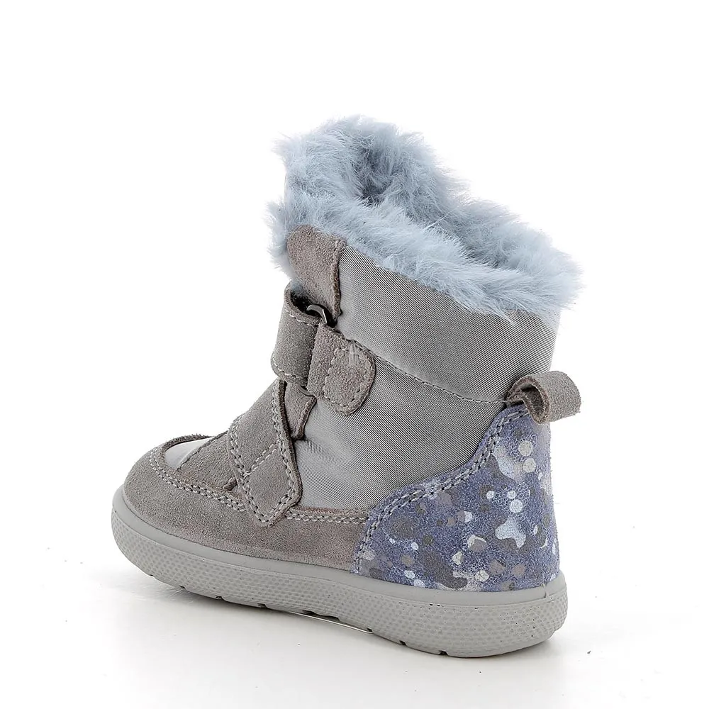 Stivaletti gore-tex da bambina grigio-grigio chiaro            