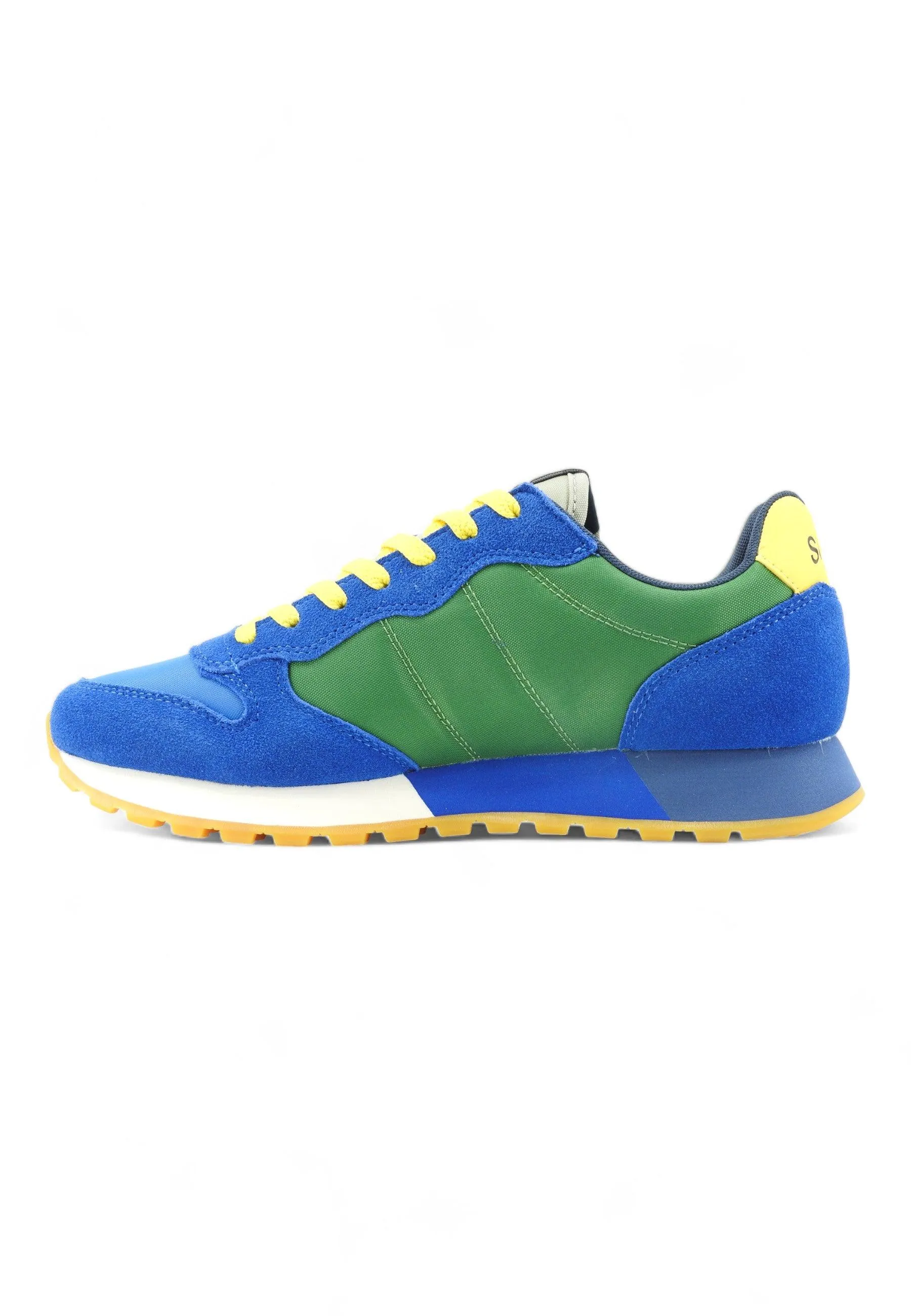 SUN68 Jaki Bicolor Sneaker Uomo Royal Verde Prato Z34112