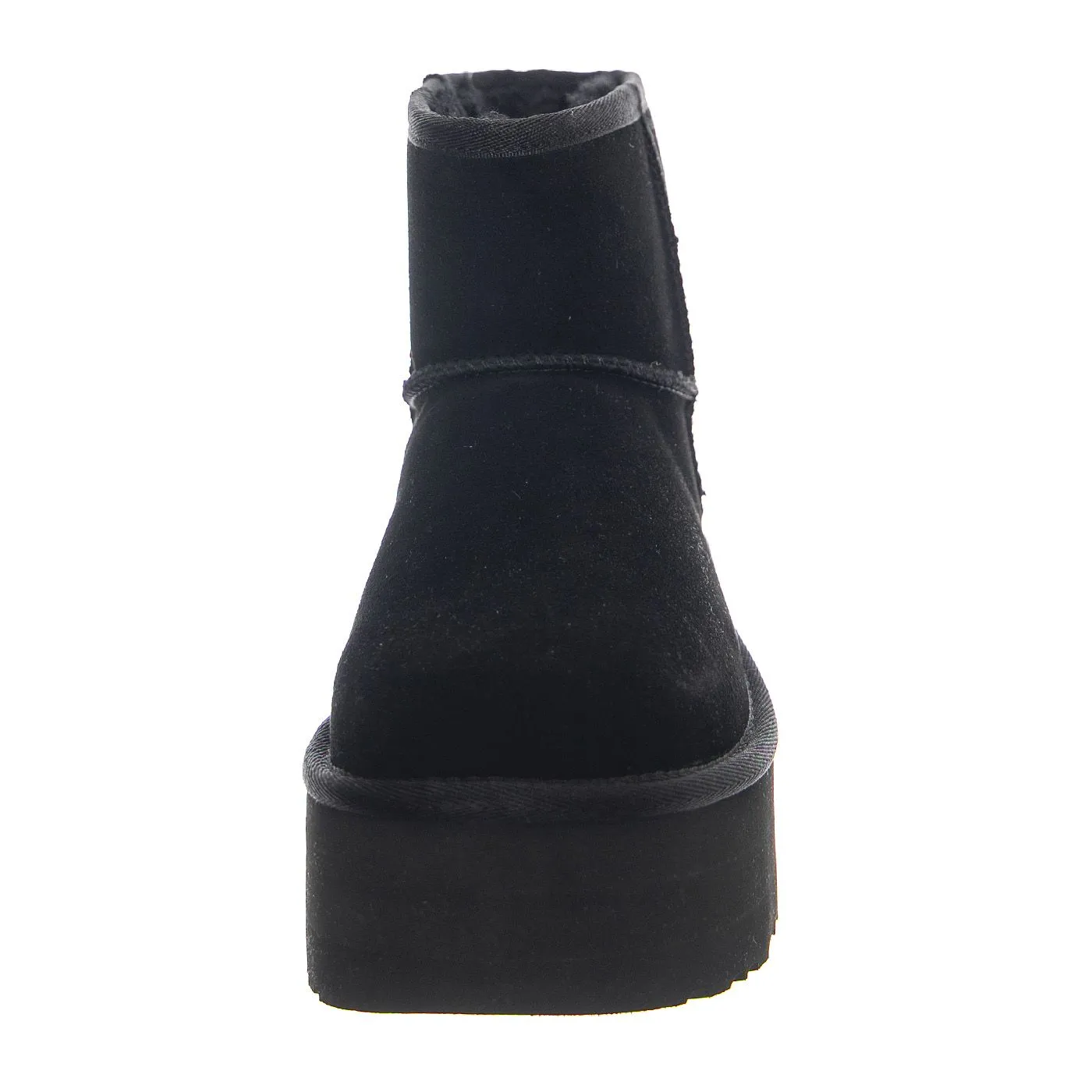 Ugg Mini Classic Platform Black - Stivaletti Donna Neri    