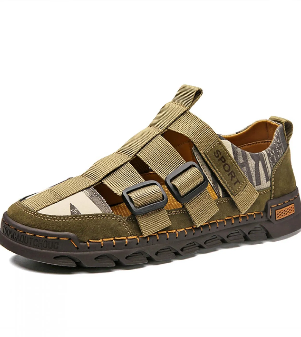 Vryheid Big Size 3848 Summer Outdoor Scarpe da uomo in pelle a rete Sandali da uomo per scarpe casual da uomo Water Walking Beac