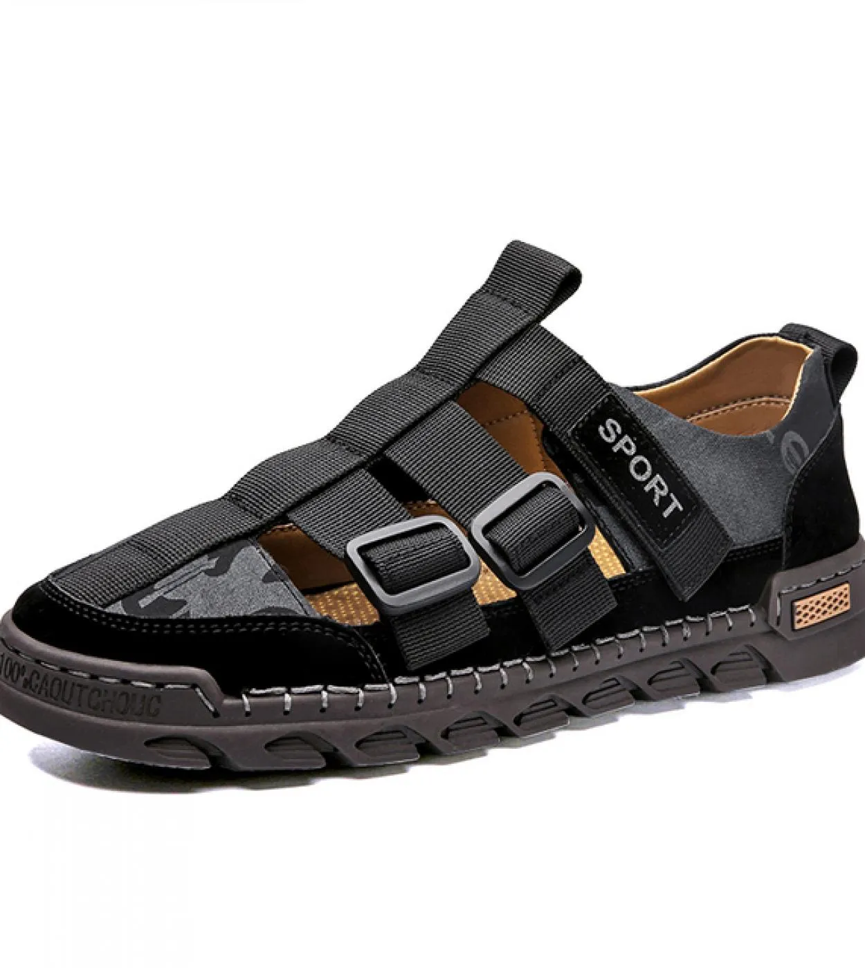 Vryheid Big Size 3848 Summer Outdoor Scarpe da uomo in pelle a rete Sandali da uomo per scarpe casual da uomo Water Walking Beac